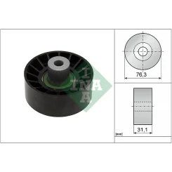 Szíjtárcsa/Vezetőgörgő, Hosszbordás Szíj - Schaeffler INA (532077610)