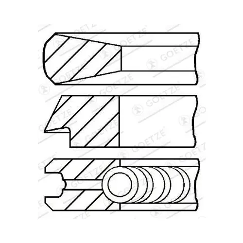 PierCienie Tłokowe Bmw 5 - GOETZE ENGINE (08-114400-00)