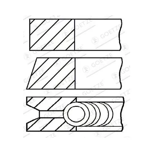 PierCienie Tłokowe Fiat Seicento - GOETZE ENGINE (08-142300-00)