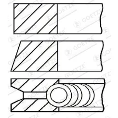 PierCienie Tłokowe Fiat Seicento - GOETZE ENGINE (08-142300-00)