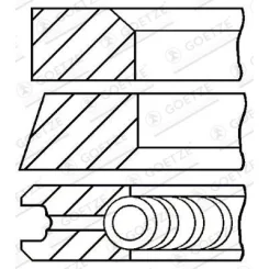 PierCienie Tłokowe Renault Scenic - GOETZE ENGINE (08-101500-00)