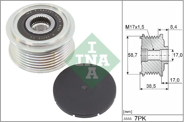 Generátor Szabadonfutó - Schaeffler INA (535031810)