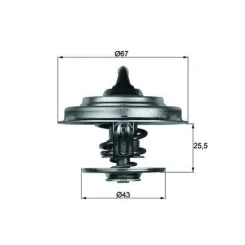 Termostat Db 83C - MAHLE (TX1883D)