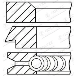 PierCienie Tłokowe Bmw 3 - GOETZE ENGINE (08-106500-00)