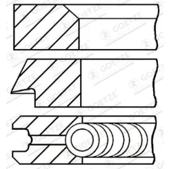 PierCienie Tłokowe Vw Golf - GOETZE ENGINE (08-109700-00)