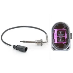 Érzékelő, Kipufogógáz Hőmérséklet - HELLA (6PT014494-241)