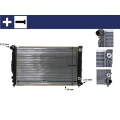 Hűtő, Motorhűtés - MAHLE (CR648000S)
