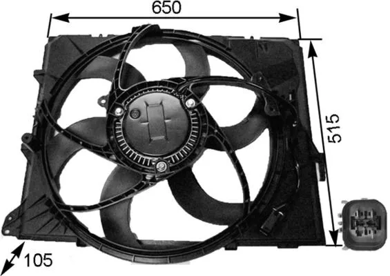 Ventilátor, Motorhűtés - MAHLE (CFF264000S)