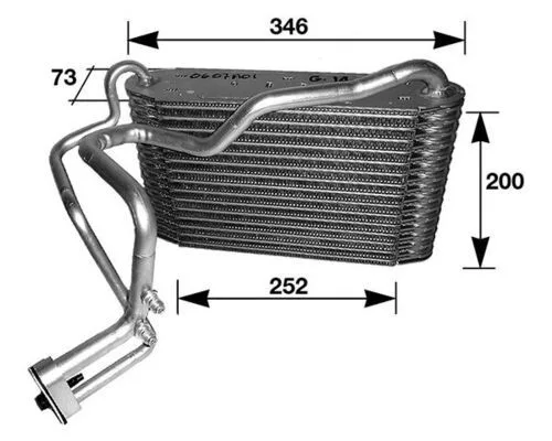 Párologtató, Klímaberendezés - MAHLE (AE33000S)