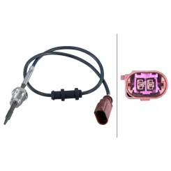 Érzékelő, Kipufogógáz Hőmérséklet - HELLA (6PT014494-061)
