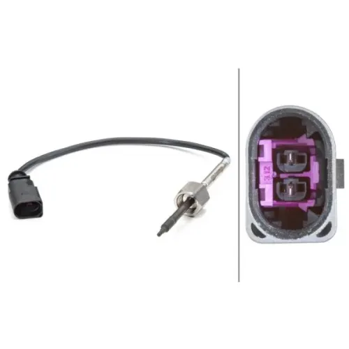 Érzékelő, Kipufogógáz Hőmérséklet - HELLA (6PT014494-161)