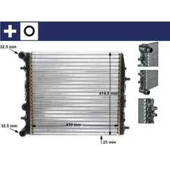 Hűtő, Motorhűtés - MAHLE (CR454000S)