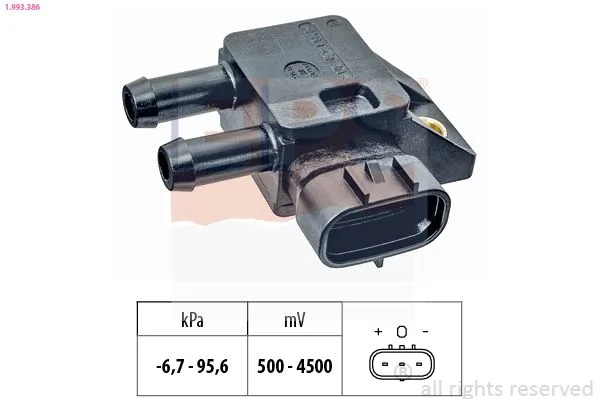 Érzékelő, Kipufogógáz-Nyomás - EPS (1-993-386)