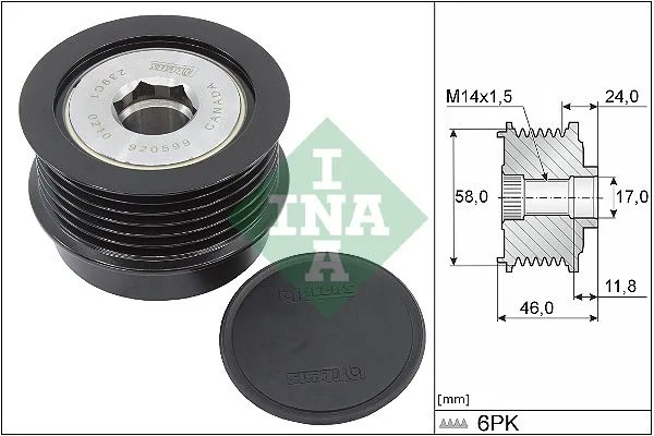 Generátor Szabadonfutó - Schaeffler INA (535035510)