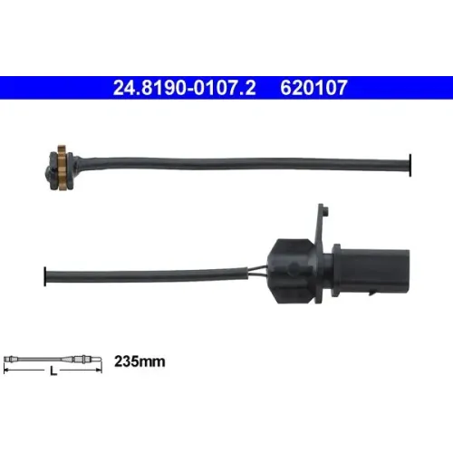 Figyelmezető Kontaktus, Fékbetétkopás - ATE (24.8190-0107.2)