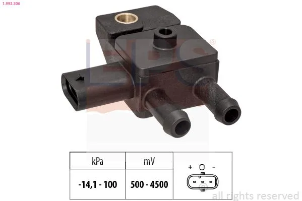 Érzékelő, Kipufogógáz-Nyomás - EPS (1-993-306)