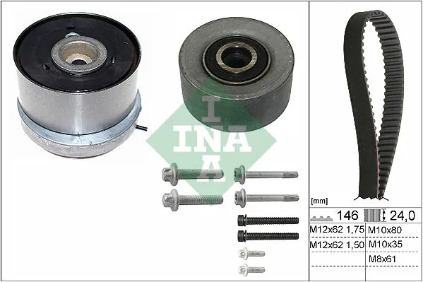 Fogasszíjkészlet - Schaeffler INA (530072410)