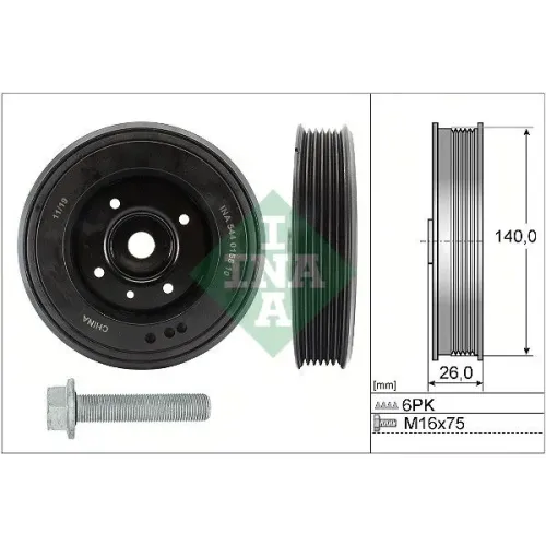 Szíjtárcsa Készlet, Forgattyús Tengely - Schaeffler INA (544015820)