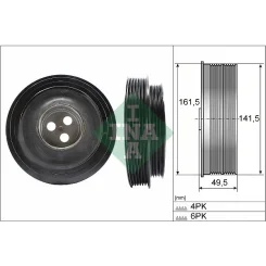 Szíjtárcsa, Főtengely - Schaeffler INA (544016610)
