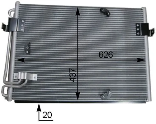 Kondenzátor, Klíma - MAHLE (AC174000S)