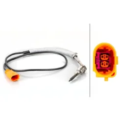 Érzékelő, Kipufogógáz-Hőmérséklet - HELLA (6PT014495-071)