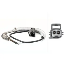 Érzékelő, Kipufogógáz-Hőmérséklet - HELLA (6PT014495-111)
