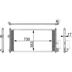 Kondenzátor, Klíma - MAHLE (AC674000S)