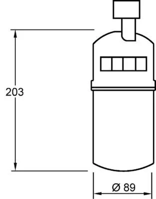 Szárító, Klímaberendezés - MAHLE (AD275000S)