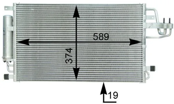 Kondenzátor, Klíma - MAHLE (AC399000S)