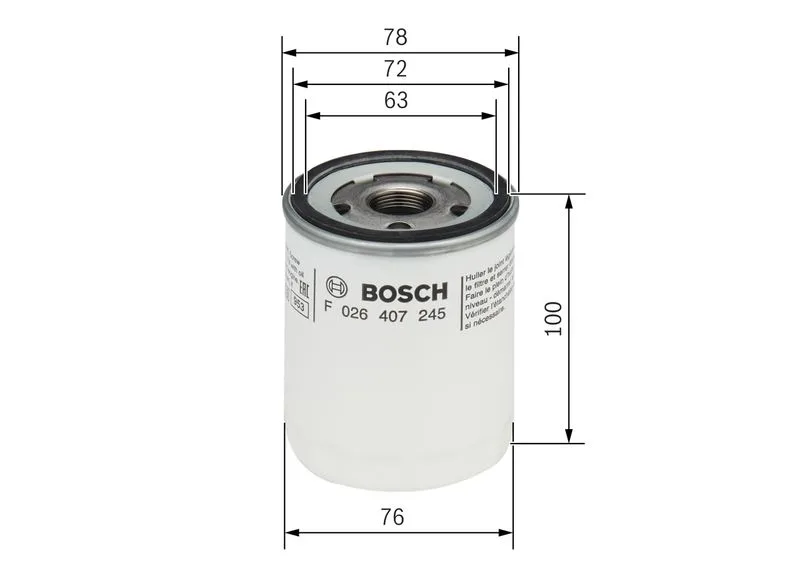 Olajszűrő - BOSCH (F026407245)