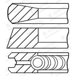 PierCienie Tłokowe Peugeot 2,0Hdi 85,00 - GOETZE ENGINE (08-114700-00)