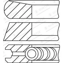 PierCienie Tłokowe Renault 2,3Dci 85,00 - GOETZE ENGINE (08-435200-00)