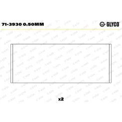 Hajtókar Csapágy - GLYCO (71-3930 0.50MM)