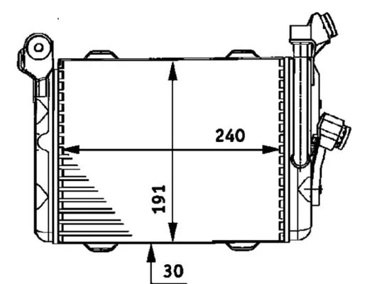 Olajhűtő, Motorolaj - MAHLE (CLC33000P)