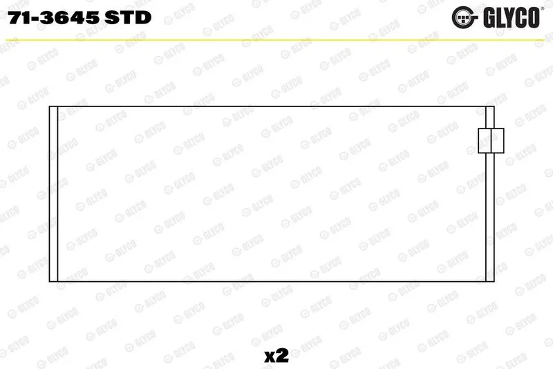 Hajtókar Csapágy - GLYCO (71-3645 STD)