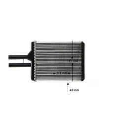 Hőcserélő, Belső Tér Fűtés - MAHLE (AH145000S)
