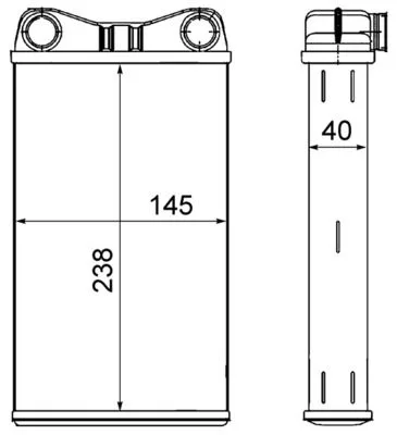 Hőcserélő, Belső Tér Fűtés - MAHLE (AH7000S)