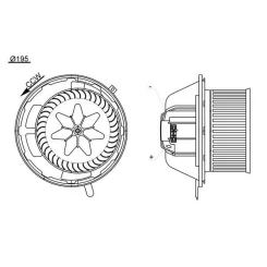 Utastér-Ventilátor - MAHLE (AB194000S)