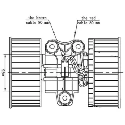 Utastér-Ventilátor - MAHLE (AB81000S)