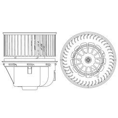 Utastér-Ventilátor - MAHLE (AB264000P)