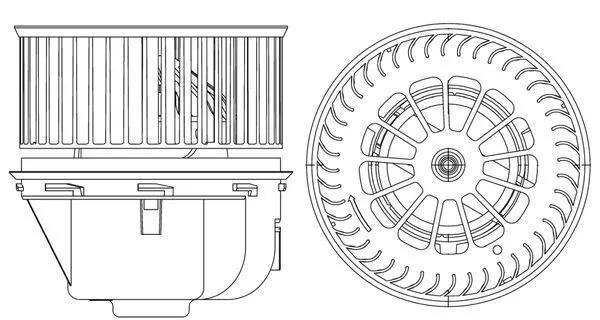 Utastér-Ventilátor - MAHLE (AB264000P)