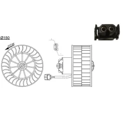 Utastér-Ventilátor - MAHLE (AB44000S)