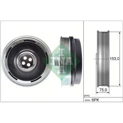 Szíjtárcsa, Főtengely - Schaeffler INA (544016910)