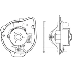 Utastér-Ventilátor - MAHLE (AB135000P)
