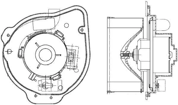 Utastér-Ventilátor - MAHLE (AB135000P)