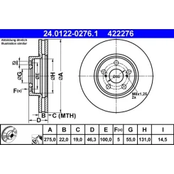 Féktárcsa - ATE (24.0122-0276.1)