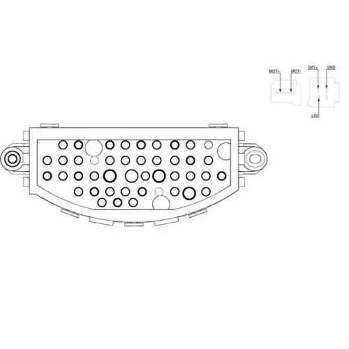 Szabályozó, Belsőtér Ventilátor - MAHLE (ABR22000S)