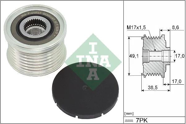 Generátor Szabadonfutó - Schaeffler INA (535034410)