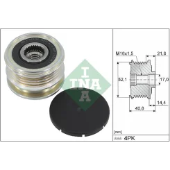 Generátor Szabadonfutó - Schaeffler INA (535034510)