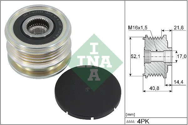 Generátor Szabadonfutó - Schaeffler INA (535034510)